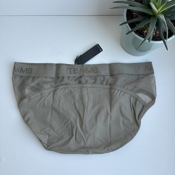 Teamm8 - Score Sheer Tank and Brief Set - Army (M) - PRICE FIRM - Picture 8 of 11